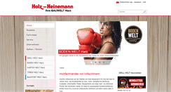 Desktop Screenshot of holz-heinemann.de